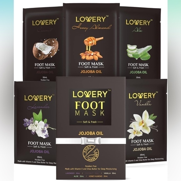 Brand New Hand & Foot Masks Jojoba Oil Moisturizing Hydrating Spa Shea Butter - Picture 4 of 16